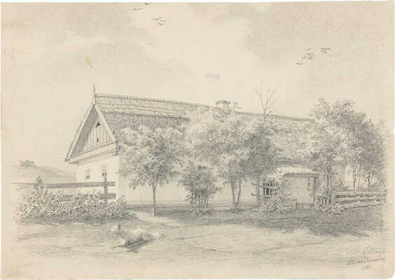 Неизвестные художники (офицеры русской армии). Лот из шести рисунков на четырех листах